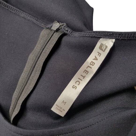 Fabletics Eva Cut Out Midi Dress Black Size Medium - Picture 8 of 8